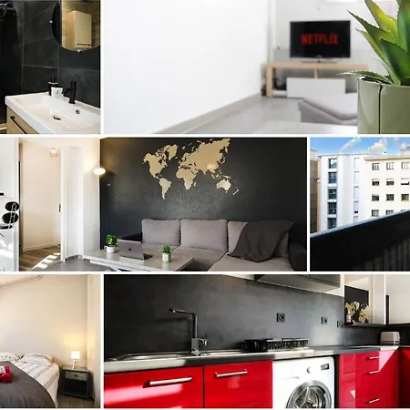 Homey Cozy - New / Centre / Balcon Privé / Proche Geneve * Annemasse